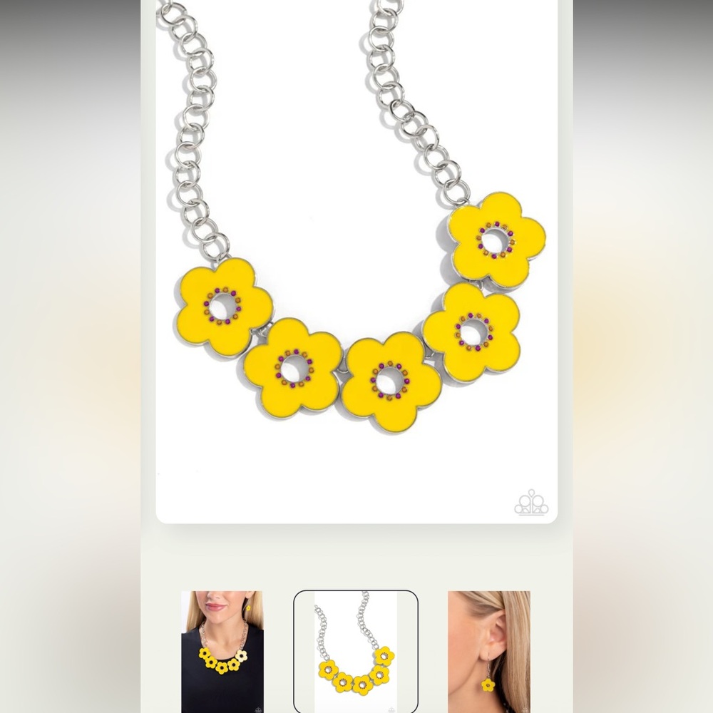 🌼🤗🌼 “CARTOON COUTURE” YELLOW NECKLACE WITH FREE EARRINGS ~ PAPARAZZI❗️ 🌼🤗🌼 - Picture 4 of 5